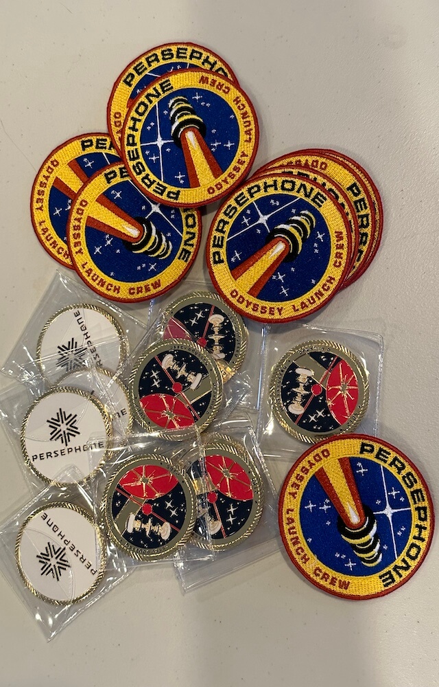 Persephone Challenge Coin and Mission Patch