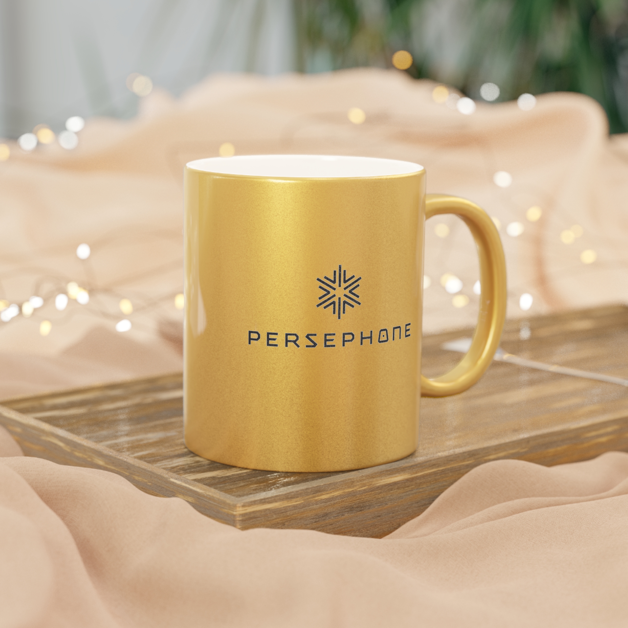 Persephone ceramic 11 oz mug (Gold Metallic)